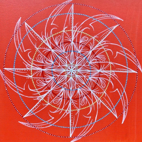 Handmade Mandala Painting Unique - Picture 1 of 4